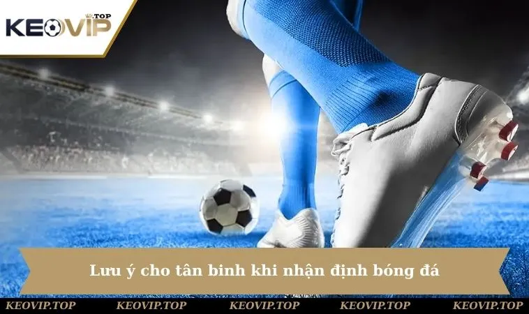 Lưu ý cho tân binh khi nhận định bóng đá