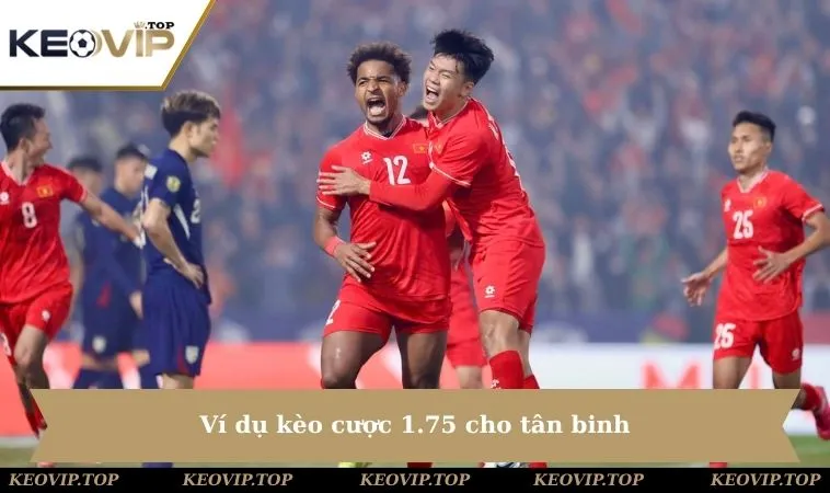 Ví dụ kèo cược 1.75 cho tân binh