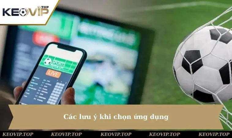 Các lưu ý khi chọn ứng dụng