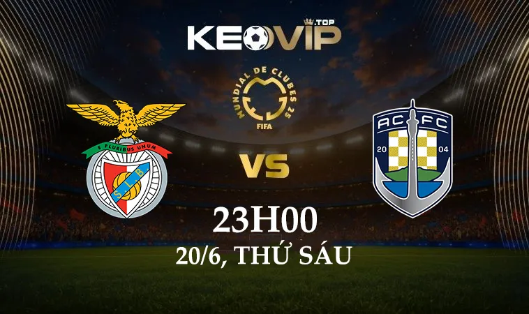 Soi kèo Benfica vs Auckland City, 23h00 ngày 20/6