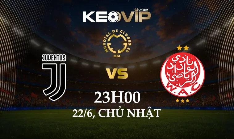 Soi kèo Juventus vs Wydad AC, 23h00 ngày 22/6